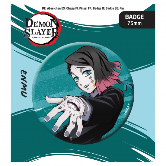 Demon Slayer: Kimetsu no Yaiba Button Badge: Enmu
