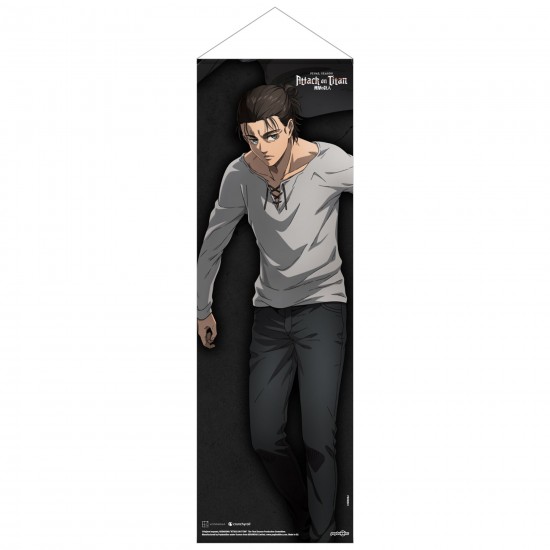 Attack on Titan Final Season Slim Fabric Wall Scroll: Eren Jaeger 30cm x 90cm Attack on Titan Final Season Slim Fabric Wall Scroll: Eren Jaeger 30cm x 90cm