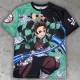 Demon Slayer All Over Printed T-shirt: Tanjiro Kamado (Unisex) Demon Slayer All Over Printed T-shirt: Tanjiro Kamado (Unisex)
