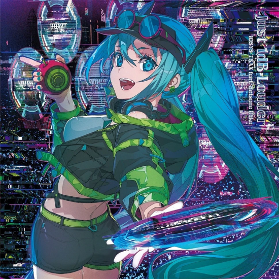 IOSYS TRAX Just 1dB Louder feat. Hatsune Miku 12-inch black vinyl EP cover IOSYS TRAX Just 1dB Louder feat. Hatsune Miku 12-inch black vinyl EP cover